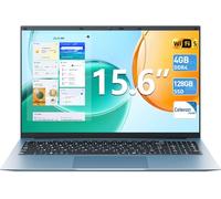 SGIN Laptops de 15.6 pulgadas, 4 GB de RAM, 128 GB SSD, portátil Celeron N4000, portátil con procesador Win 11 Home, BT4.2, Mini HDMI, cámara web, 7000 mAh, tipo C, USB 3.0, UHD Graphics 600 (plateado