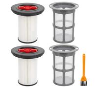 Sgizoku 2 filtros de repuesto y filtro para aspiradora, protección contra pelusas, compatible con Bosch Unlimited Gen2 Serie 8, filtro HEPA para Bosch 12036642,12023349 con filtro de cepillo de