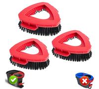 Sgizoku 3 cabezales de repuesto para fregona Vileda Turbo, cepillo con cerdas completas para la limpieza de suelos duros en cocina, baño, piscina y terraza