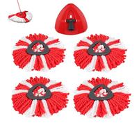 Sgizoku 5 cabezales de repuesto para fregona Vi-ledar Turbo Smart Mop Mop para Turbo Spin EasyWring y Clean Turbo