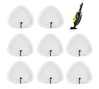 Sgizoku 8 almohadillas triangulares universales compatibles con limpiadores de vapor H2O: para paños de microfibra H20 HD/X5 de repuesto para Neo/Vax/Viledas/Russell, almohadilla de limpieza lavable