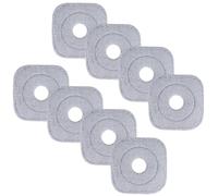 Sgizoku Almohadilla de repuesto universal para fregona cuadrada giratoria y cubeta, 8 piezas de repuesto de microfibra para cubierta de repuesto de fregona de piso, lavable y reutilizable para limpiar