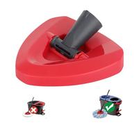 Sgizoku Base de cabezal de fregona compatible con recambios Viledar H2PrO RinseClean Spin Mop - Base triangular para fijar recambios de fregona de enjuague limpio al mango de la fregona, no es