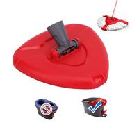 Sgizoku Base de fregona giratoria Compatible con Recambio de fregona 2 en 1 Viledar Turbo Smart/Trubo Spin, Accesorios de fregona con Base Triangular de plástico para O-Cedar EasyWringing&Cleaning