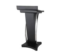 SGKOMN Atril de podio, Atril móvil Profesional, mostrador de Lectura de 57 x 50 cm, Atril Curvo portátil para discursos Escolares, Bodas, conferencias de Oficina.