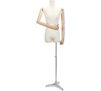 SGKOMN Maniquí Ajustable para sastrería Femenina, Busto de exhibición Desmontable para Ropa, Expositor de Joyas, E