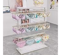 SGKOMN Perchero para Ropa Interior, Expositor para Tienda de Ropa, Resistente, para Boutique, con Doble Cara, Organizador de Joyas, para Guardar Ropa, Calcetines y Corbatas., C 100CM Style 2