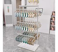 SGKOMN Perchero para Ropa Interior, Expositor para Tienda de Ropa, Resistente, para Boutique, con Doble Cara, Organizador de Joyas, para Guardar Ropa, Calcetines y Corbatas., C 65CM Style 1