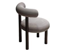 SGKOMN Sillón Moderno de Maquillaje para dormitorios de niñas, Taburete para manicura y Maquillaje, Silla de tocador Azul., Grey