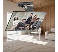 SGKOMN Soporte de Techo para TV, Soporte eléctrico para TV de Techo, Elevador motorizado para Pantallas de 50 a 90 Pulgadas, Soporte motorizado para TV con Control Remoto, 50-90 Inch