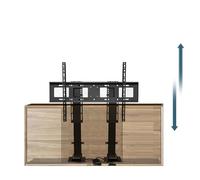 SGKOMN Soporte motorizado para TV - Soporte de Suelo para TV LCD, Soporte telescópico de Doble Columna con elevación automática, para televisores de 55" a 90", con Control