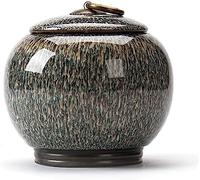 SGLDXQVZJHM Urna funeraria, urnas de Recuerdo de cerámica, cremación de Mascotas, for Adultos y Cenizas, pequeño Monumento Humano para, entierro en casa o Cementerio, Perro, Gato