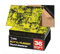 SGM Gold 80 mil 36 pies cuadrados - Alfombrilla amortiguadora de sonido para automóvil, aislamiento acústico de audio, amortiguador de sonido automotriz