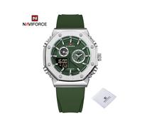 (SGNGN) NAVIFORCE Reloj de Moda para Hombre de Primeras Marcas de Silicona Resistente al Agua Relojes