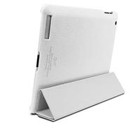 SGP Case Carcasa Funda de Piel auténtica Griff Series para iPad 2 White Blanca