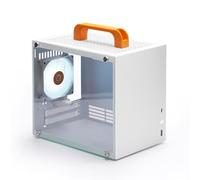 SGPC K66 Lite 8.4L/Compact Mini-ITX PC Gaming Case/135mm CPU Cooler & 240mm GPU & SFX PSU Support/Panel Lateral de Vidrio Templado/1 x Ventilador ARGB preinstalado (K66Lite, Blanco)