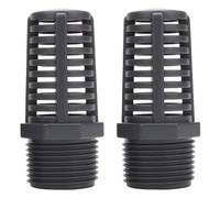 Sgqtqybk 2Pcs Fish Tank Accessories, 1.5" Threaded Suction/Overflow Strainer Aquariums Accessories, PVC Screen Strainer for Aquariums Ponds, Keep Cleaning