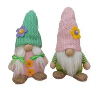 Sgqtqybk Gnomos de Lujo de 2 Piezas Gnomos sin Rostro Adorables de Primavera Masculinos y Femeninos de Resorte 7x2x9 Pulgadas para casa, Hotel, Decoraciones de restaurantes para casa