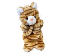Sgqtqybk Títeres de Mano Caricatura de Animales títeres de Mano para niños de 4 a 8 Juguetes emocionales y sensoriales Animales peleadores para narración de Regalos de cumpleaños, marrón Claro