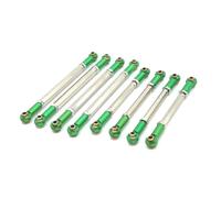 SGREHJDR 8 Piezas de Repuesto metálicos for Coches RC: varillaje de chasis Ajustable Compatible con MN 1/12, MN128, MN86 y G500. Accesorios for Coches de Control Remoto.(grün)
