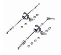 SGREHJDR Accesorios de Eje Delantero y Trasero mejorados de Metal, rodamientos completos for vehículos compatibles con Piezas de Coche MN Modelo 1/12 MN128 MN86 G500 RC(A Set of shafts)