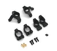 SGREHJDR Accesorios metálicos HNR H9804 for Moto de Rally radiocontrolada Foxhound RC 1/10: Asiento C, Asiento de dirección, Asiento del Eje Trasero (Juego de 3 Piezas).(Schwarz)
