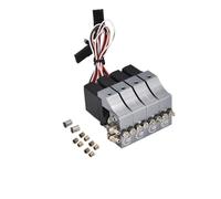 SGREHJDR Bloque de válvulas microhidráulicas Motive-RC de 1/2/3/4/5/6/7 Canales con servo de Engranajes metálicos for actualización de Modelo de Escritorio RC LESU de estático a dinámico(4CH)