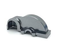 SGREHJDR Cubierta metálica Mejorada for Engranajes, Piezas de Repuesto for Coches RC compatibles con WLtoys 124006, 12423, 12427, 12428 y 12429. Accesorios for Coches de Control Remoto.(Dark Grey)