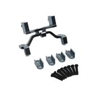 SGREHJDR Juego de Base Fija de Engranaje de dirección Compatible con WPL 1/10 C74 1/16, Control Remoto de Rango Completo, Sujetador de Resorte de actualización de Metal for Coche(Dark Grey)