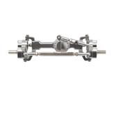 SGREHJDR Juego de Ejes de Portal Delantero y Trasero de Metal CNC for MN99S, MN, D90, D91, D96, MN98 y MN45, Piezas de actualización for Coche RC 1/12(Silver Front)