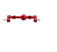 SGREHJDR Juego de Ejes de Portal Delantero y Trasero de Metal CNC for MN99S, MN, D90, D91, D96, MN98 y MN45, Piezas de actualización for Coche RC 1/12(Red Rear)