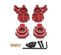 SGREHJDR Piezas de Coche RC: Mejora de Metal, Copa de dirección del Eje Delantero Compatible con WLtoys 104006, 104010, 104020 y 104026. Accesorios for Coches de Control Remoto.(Rood)