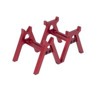 SGREHJDR Soporte estático de simulación for Escena de Mantenimiento de Gatos hidráulicos a Escala 1/18 y 1/24 (TRX-4M, SCX24, FCX24, AX24, UTB18). Piezas for Soporte de Trabajo de Aluminio.(Rood)