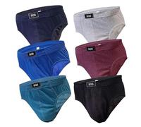 SGS Calzoncillos Hombre Slip - Slips Hombre de Algodón, Paquete de 6 o 12 Multicolor Ropa Interior Hombres