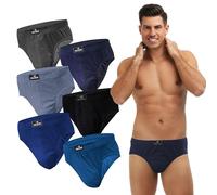 SGS Calzoncillos Hombre Slip - Slips Hombre de Algodón, Paquete de 6 o 12 Multicolor Ropa Interior Hombres