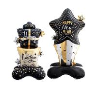 SGSCFG 2 Piezas De Cumpleaños, Globos Creativos De Cine De Aluminio, Decoraciones De Fiesta De Cumpleaños, Arreglo De Escenas De Fiesta.