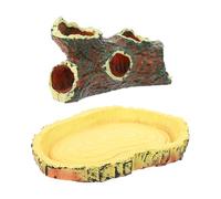 SGSCFG 2 Piezas De Paisaje De Acuario, Decoración De Peces, Accesorios De Tortuga, Accesorios De Alimentación, Valla De Tortuga, Decoración De Alimentación De Tortugas.