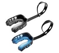 SGSCFG 2 Piezas De Protección De La Boca, Protección De La Boca Deportiva, Protección del Diente Deportivo, Cinturón Protector, Protección Oral, Protección del Boxeo (Negro, Azul).