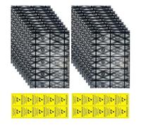 SGSCFG 20 Bolsas De Cuadrícula Antiestática Y 20 Calcomanías De Etiquetas Antiestáticas, Calcomanías De Advertencia Y Bolsas De Memoria De Los Componentes Electrónicos.