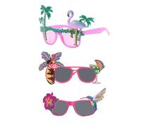 SGSCFG 3 Piezas De Gafas De Flamenco, Gafas De Sol De Flamenco, Gafas De Fiesta Hawaianas, Accesorios Hawaianos, Gafas para Fiestas En La Playa, Fotos De Fotos.