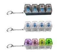 SGSCFG 3 Piezas De Llavero De Estilo De Teclado, Desempaquetando Juguetes, Llavero Creativo Y Divertido, Remolque Brillante.