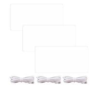 SGSCFG 3 Piezas De Pancarta Vacía Y 3 Rollos Que Fijan Correas, Fondo De Bricolaje Vacío, Diseñan Su Propia Pancarta, Pancarta Blanca, Diseño De Banner.