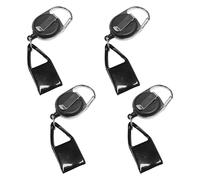 SGSCFG 4 Piezas Cubierta Más Ligera Portátil, Llavero Más Ligero, Bucle De Correa Retráctil, Soporte Más Ligero, Llavero Más Ligero (Negro).