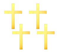 SGSCFG 4 Piezas De Inserto De Tarjeta Cruzada, Decoraciones De Pastel, Inserto De Tarjeta Acrílica, Adecuado para Cumpleaños, Bautizos Y Comunidad.