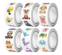 SGSCFG 6 Piezas Pegatinas De Dibujos Animados para Niños, Pegatina De Carpa Manual Impermeable, Pegatinas Motivadoras De Niños, Lindas Decoraciones Creativas.