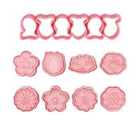 SGSCFG 8 Piezas De Formas De Flores Y 1 Pieza De Pequeños Cortadores De Pescado, Formas Creativas De Galletas, Mini -Neider, Herramientas Horneadas.