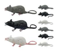 SGSCFG 9 Modelos De Ratones, Juguetes De Comida De Plástico, Juguetes Creativos para Gatos, Adornos Divertidos De Ratones, Accesorios De Rendimiento Escénico.