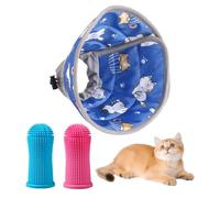 SGSCFG Coloque De 1 Parte del Collar De Gato Y Puertos De Mascotas De 2 Partes, Cubierta De Protección para El Anti-Lick, Cubierta Anti-Mordida, Herramienta De Limpieza De Mascotas.