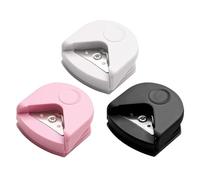 SGSCFG Cortador De Papel De Esquina Redondeada De 3 Piezas, Redondeador De Películas De Plástico, Herramienta De Corte De Papel Portátil, Adecuado para Arte De Papel, Álbumes De Recortes.