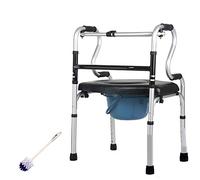 SGSG Andador - Anciano con muletas engrosadas - Andador de Cuatro Patas de aleación de Aluminio para discapacitados - Ayuda para Caminar